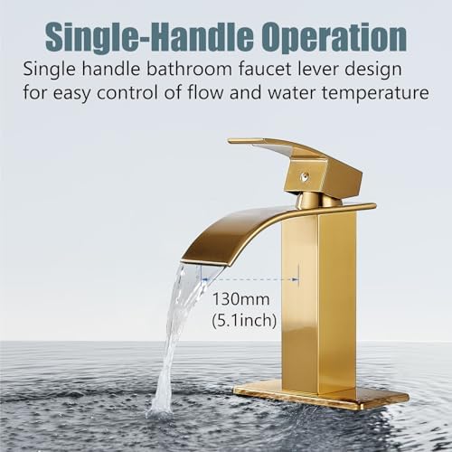 Durable Stainless Steel Bathroom Faucet with Deck-Mounted Installation
