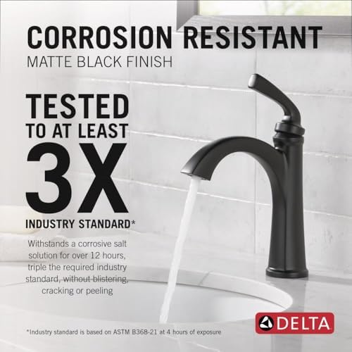 Digitalvoilet 360 Matte Black Bathroom Faucet lifetime