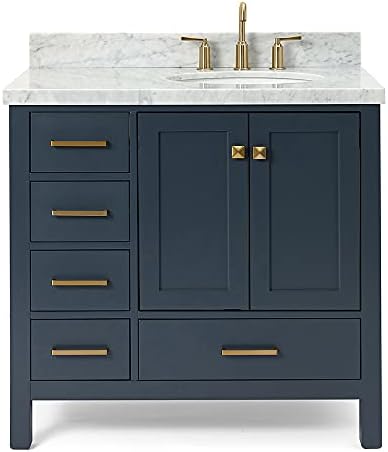 Luxury Bathroom Vanity with Marble Counter