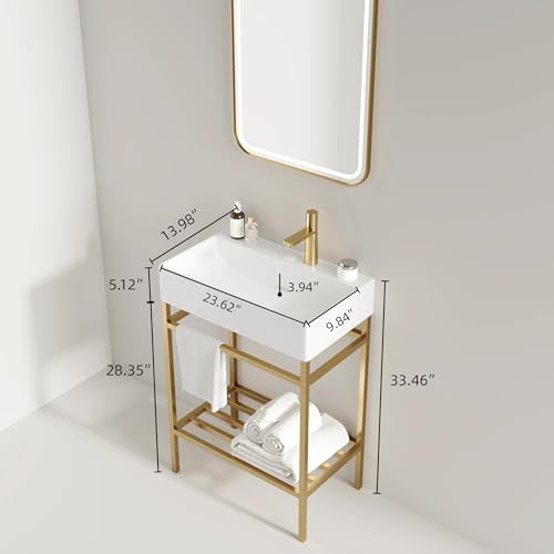Premium 24 Bathroom Vanity with Ceramic Basin