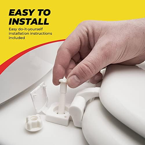 Top Mount Toilet Seat Hinge Bolts White