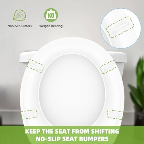 No Slam Round Toilet Seat Cover by Hygie Rinse