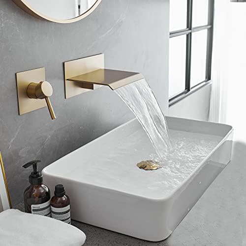 Luxury Wall-Mount Faucet from BWE Waterfall Flow for Modern Bathrooms