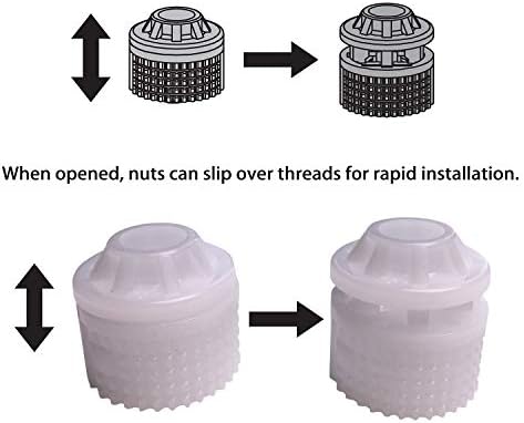 Hibbent Universal Toilet Seat Hinge Bolt Screw