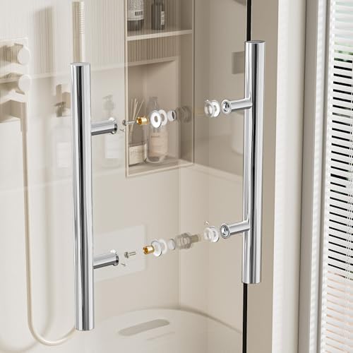 Durable Polished Chrome Shower Door Handle
