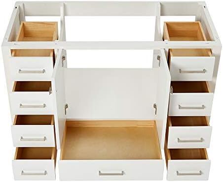 Ariel 48 in White Bathroom Vanity