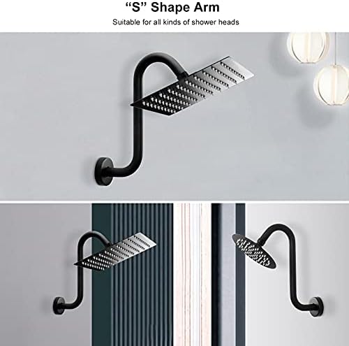 Sturdy S-Shaped Shower Arm Extenders