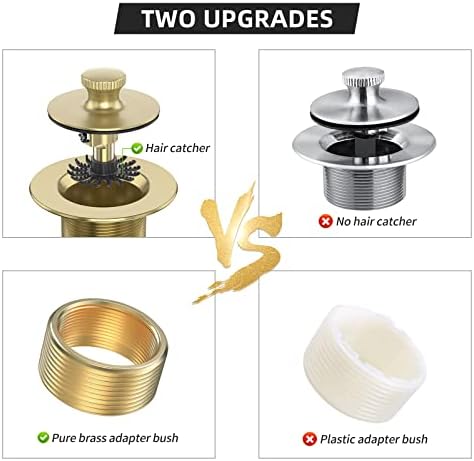 Upgrade Your bathtub with the Citymoor Brushed Gold Bathtub Drain Kit