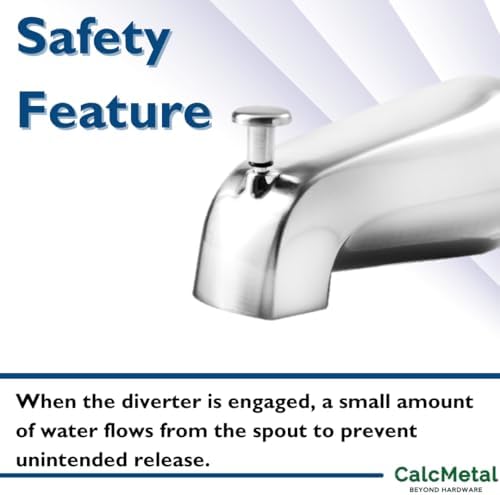 CalcMetal Universal 4-in-1 Diverter Tub Faucet