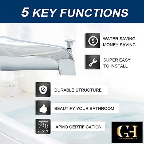 Gold Hao Slip-On Tub Spout with Diverter