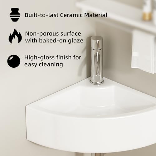 AmpleCharmic Wall Mount Vessel Sink