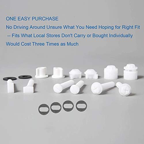 Hibbent Universal Toilet Seat Hinge Bolt Screw