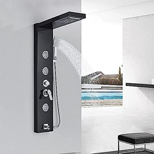 Wall-Mounted Showers with Rainfall Waterfall Massage Jets
