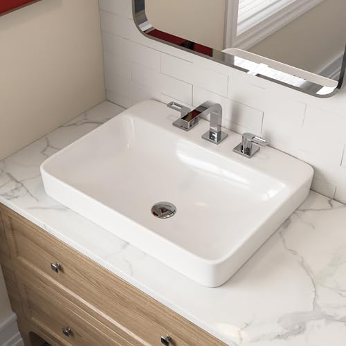drugValley 24x19 Vessel Sink for Bathroom Modern Durable