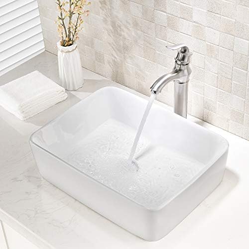 VOKIM 19-inch Vessel Sink Faucet Combo - Durable and Stylish Design