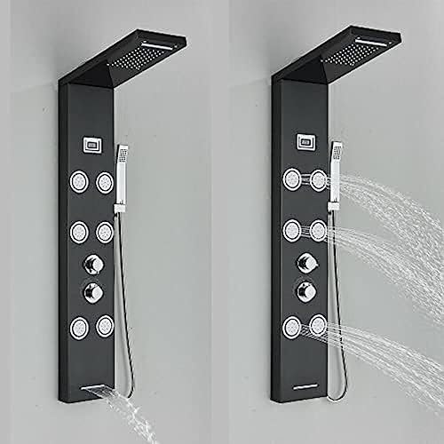 TECKI LED Light Shower Panel Tower ABlack G