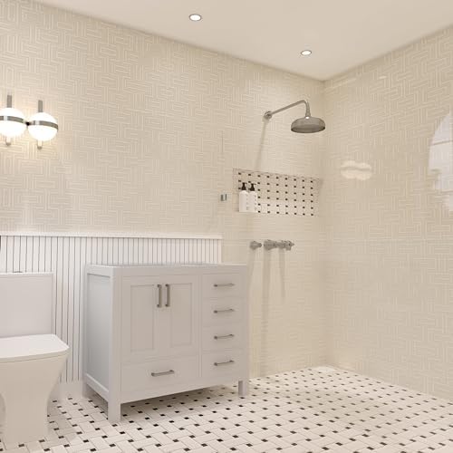 Sleek Bathroom Vanity with Soft-Closed Drawers for Efficient Storage