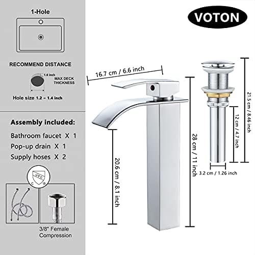VOTON Modern Waterfall Faucet