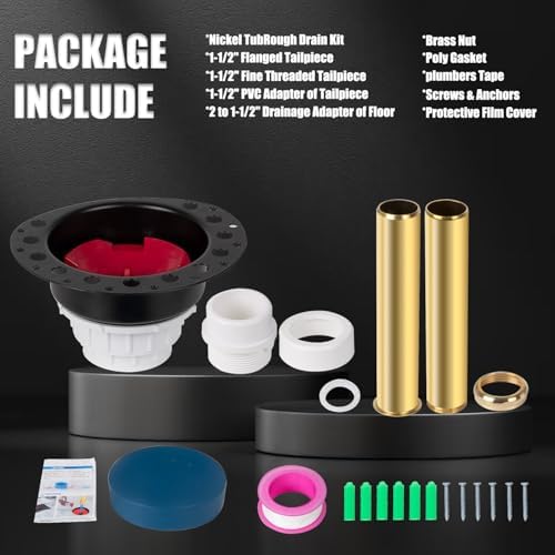 RANSATO Freestanding Bathtub Drain - Durable Easy to Install