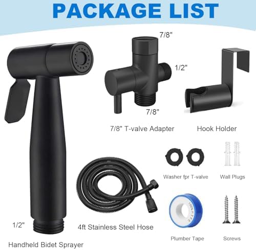 Premium Stainless Steel Bidet Sprayer Set