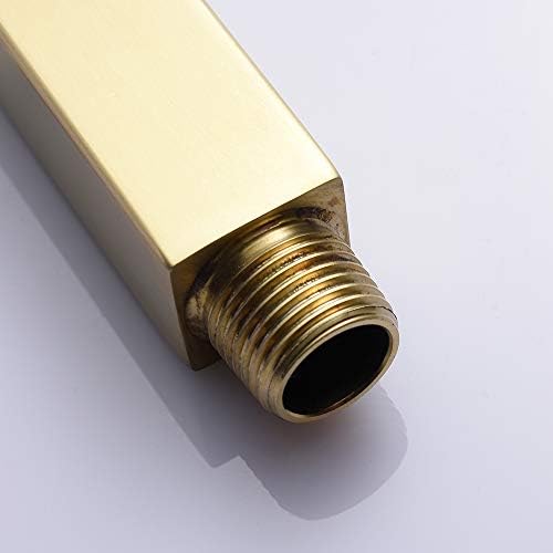 High-Quality Brushed Gold Square Shower Arm