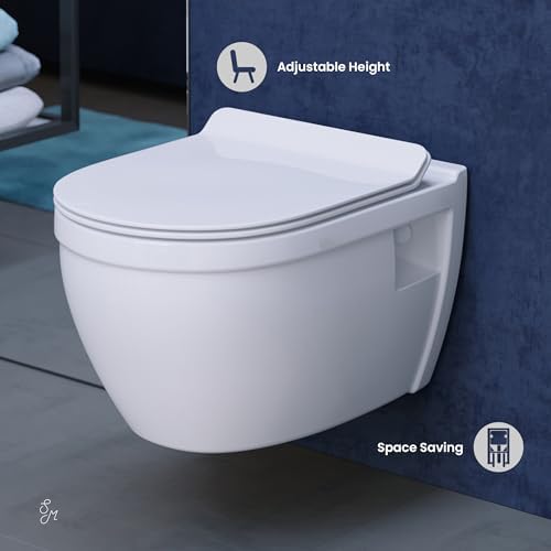 Black Dual Flush Porcelain Toilet Bowl Easy to Install