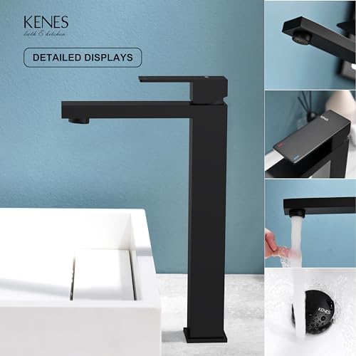 KENES Matte Black Bathroom Faucet