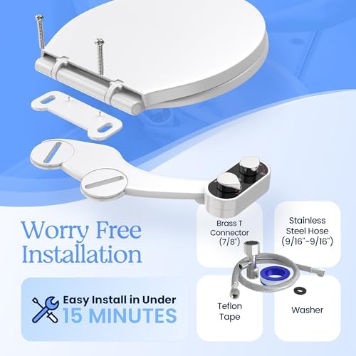 Easy Dual Nozzle Bidet with Self-Cleaning for Clean Comfort