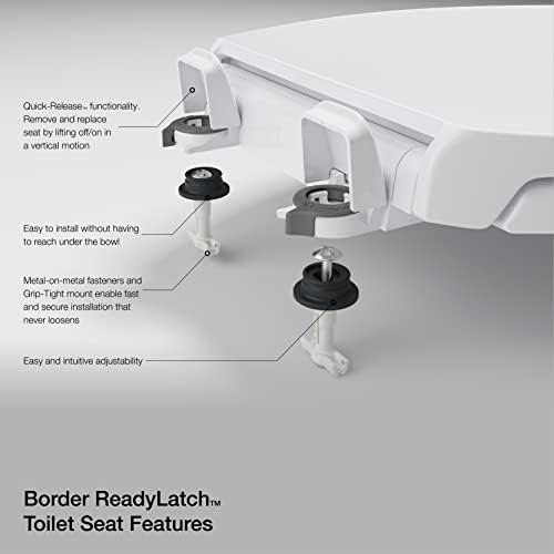 KOHLE Fixed-Position Quiet-Close Toilet Seat