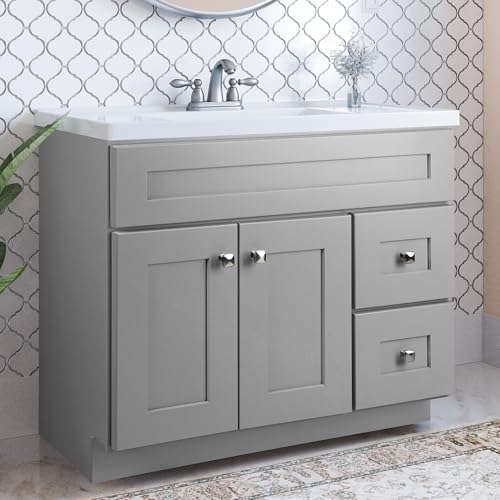 Premium Solid Wood Bathroom Vanity - Shaker Design by Design House