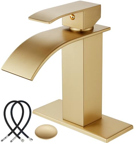 Midanya Modern Faucet Single-Handle Deck-Mount Brushed Gold