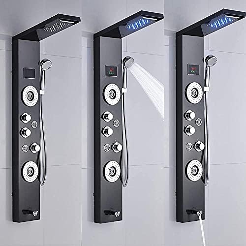 Ergonomic LED Shower Tower Panel