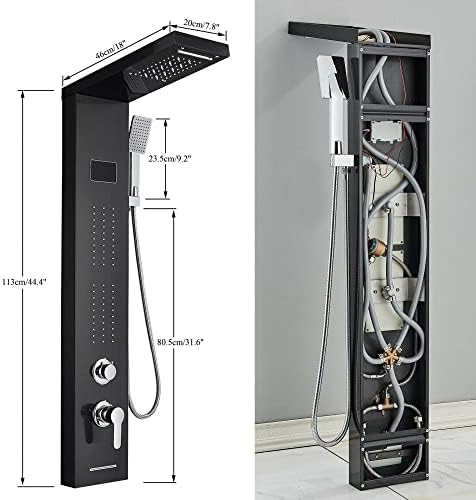 Relaxing LED Shower massage Jets with Brass Compatibility