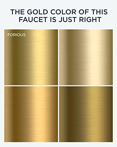 8-Inch Gold Faucet for Washroom Modern Design Smooth Flow