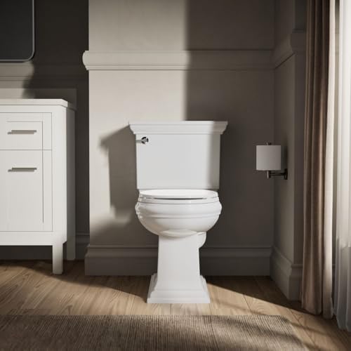 No-Slab Quiet-Close Round Toilet Seat with Grip-Tight Bumpers