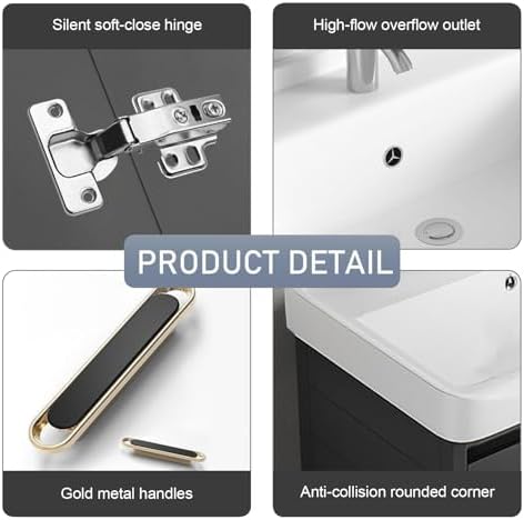 Hiliteshome compact wall-mounted bathroom vanity with storage