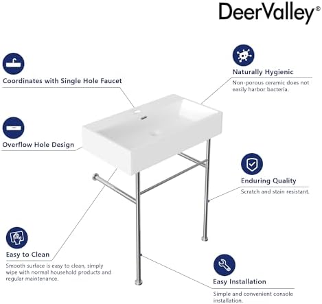 Deer Valley 30-inch Vessel Sink Stainless Steel with Overflow