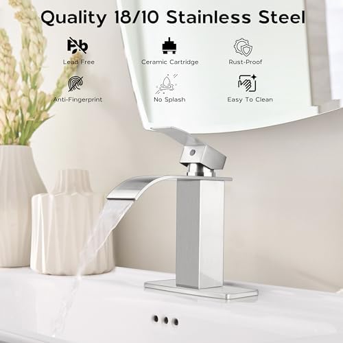 Sturdy 1 or 3-Bolt Bathroom Faucet