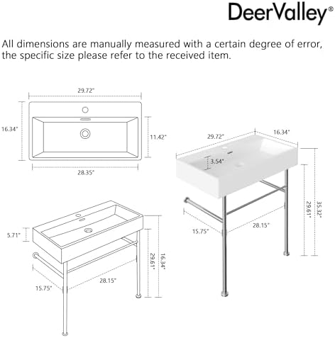 Deer Valley 30-inch Vessel Sink Stainless Steel with Overflow