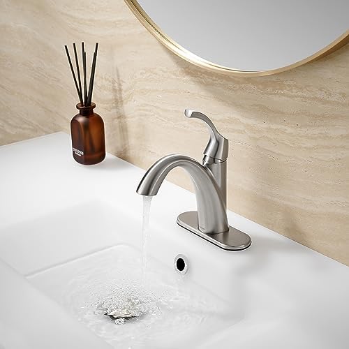 Brushed Nickel Bathroom Faucet TAF206-BN Modern Durable Faucet for Home