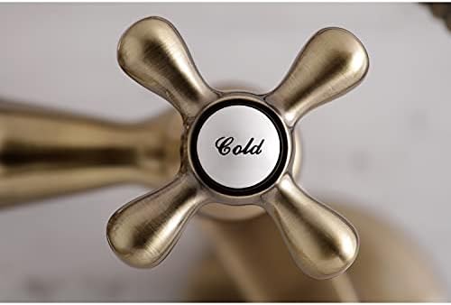 Kingston Brass KS265AB Adjustable Center Fill Pipe Antique Brass High-Quality Bath Faucet