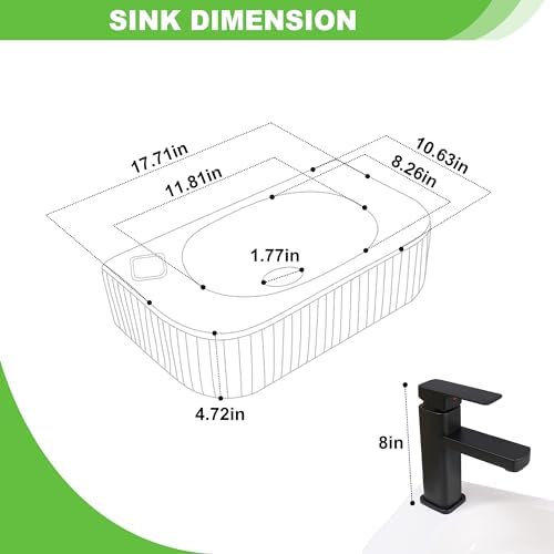 Hiomiestiy Wall-Mounted Vessel Sink