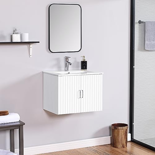 Stylish 24 Floating Vanity White