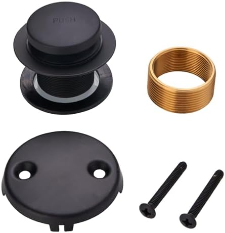 Sturdy Black bathtub drain kit for quick conversions