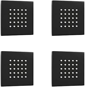 Matte Black 4-Piece Set with Spa Jets for Relaxation