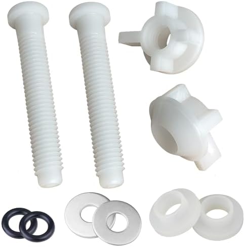 Easy Toilet Seat Replacement - Durable Plastic Parts for Long Lasting Use