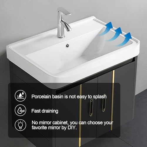 Hiliteshome compact wall-mounted bathroom vanity with storage