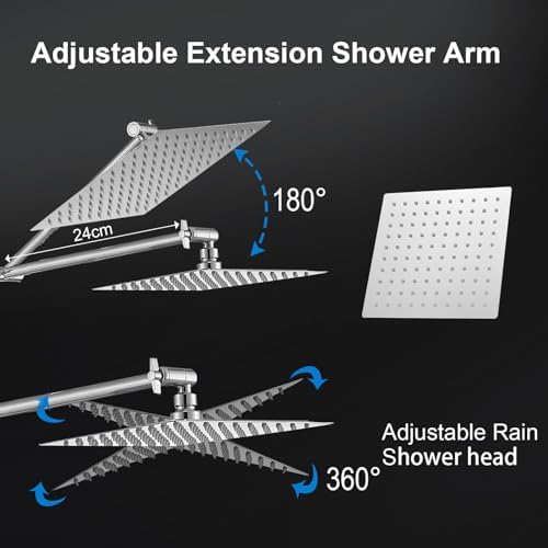 Stunning 10 Rainfall Shower HeadCombo by Jafeton Experience Spacious Luxury