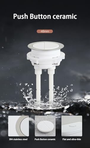 Durable 48mm Dual Flush Push Button Replacement