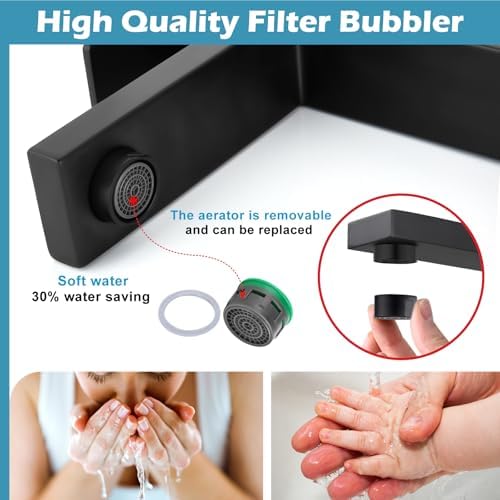 Midanya 1-Hole Stainless Steel Touch-On Faucet with Cover Plate